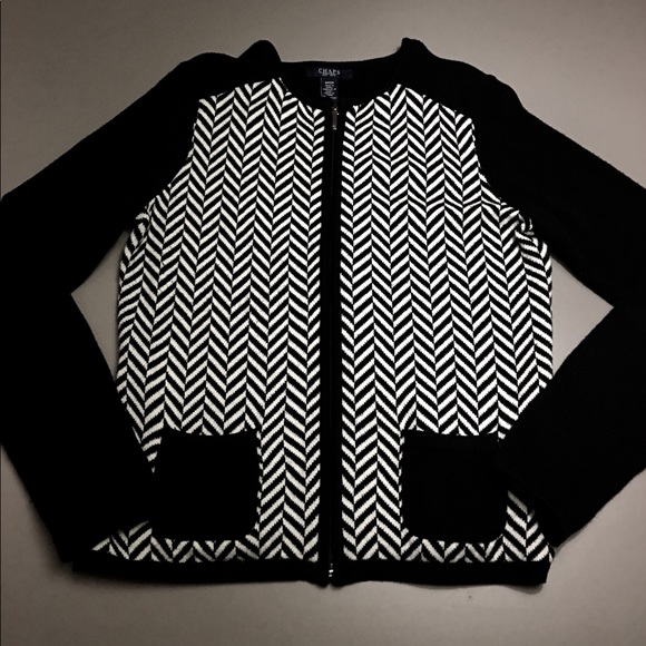 CHAPS ZIP UP SWEATER. Size Small/P/CH. - Picture 1 of 4